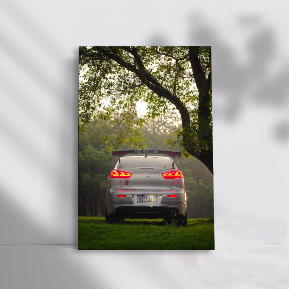 Mitsubishi Lancer Parked - Sporty Elegance in Motion