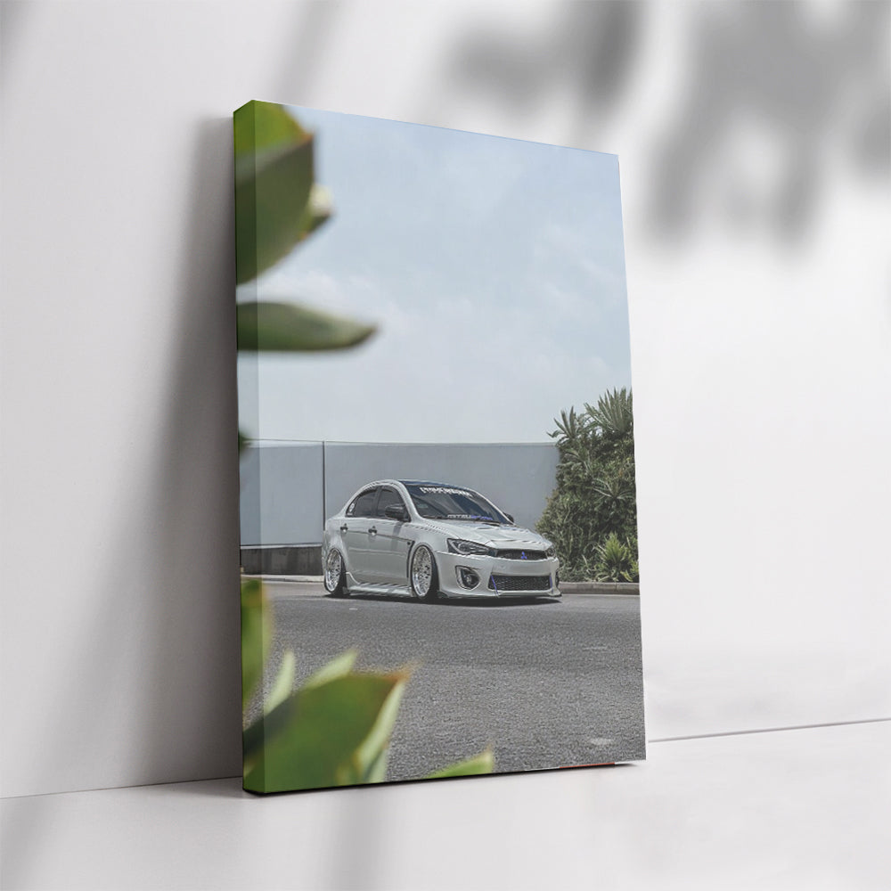Mitsubishi Lancer Parked - Sleek and Sporty Ride