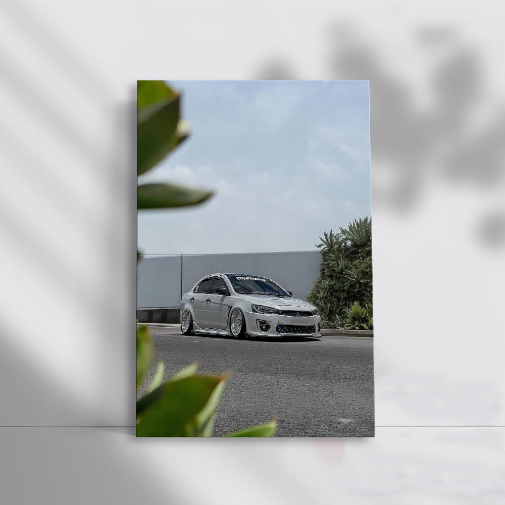 Mitsubishi Lancer Parked - Sleek and Sporty Ride