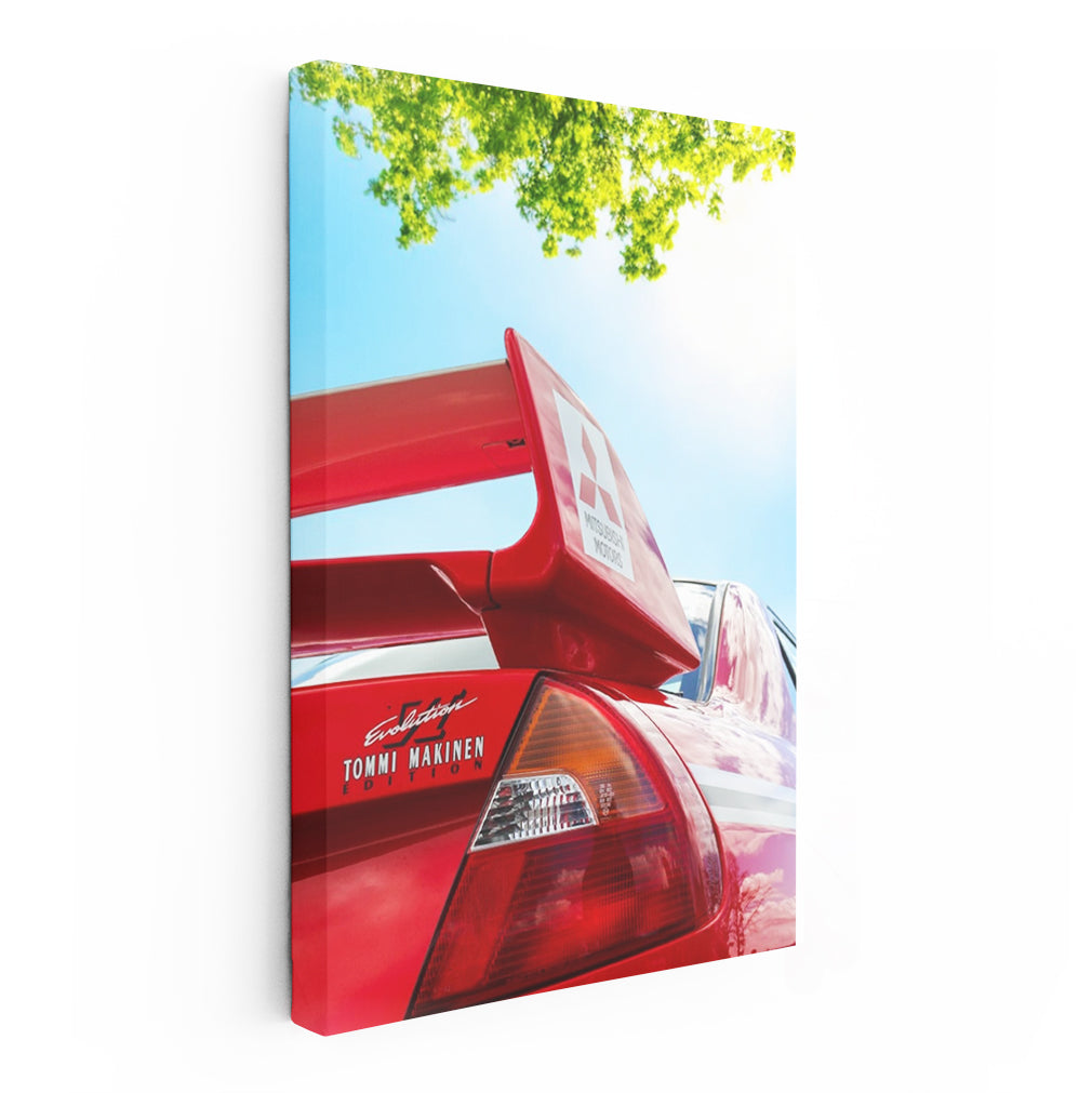 Red Mitsubishi Lancer Driving Adventure - Dynamic Road Thrill