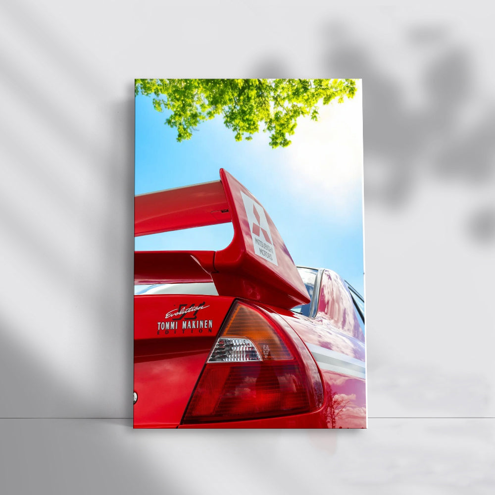 Red Mitsubishi Lancer Driving Adventure - Dynamic Road Thrill