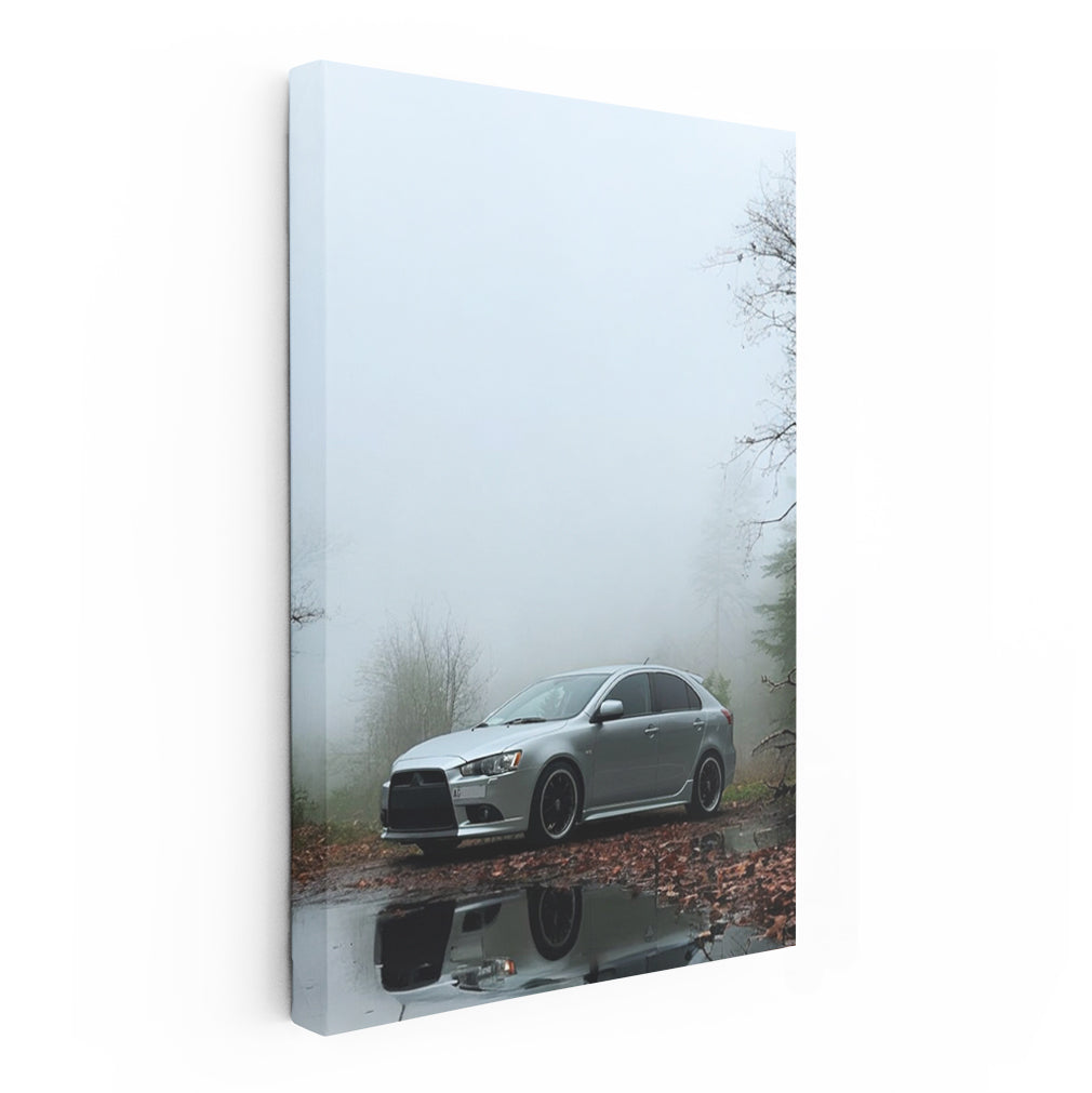 Mitsubishi Lancer in Silver Fog - Sleek and Dynamic Drive