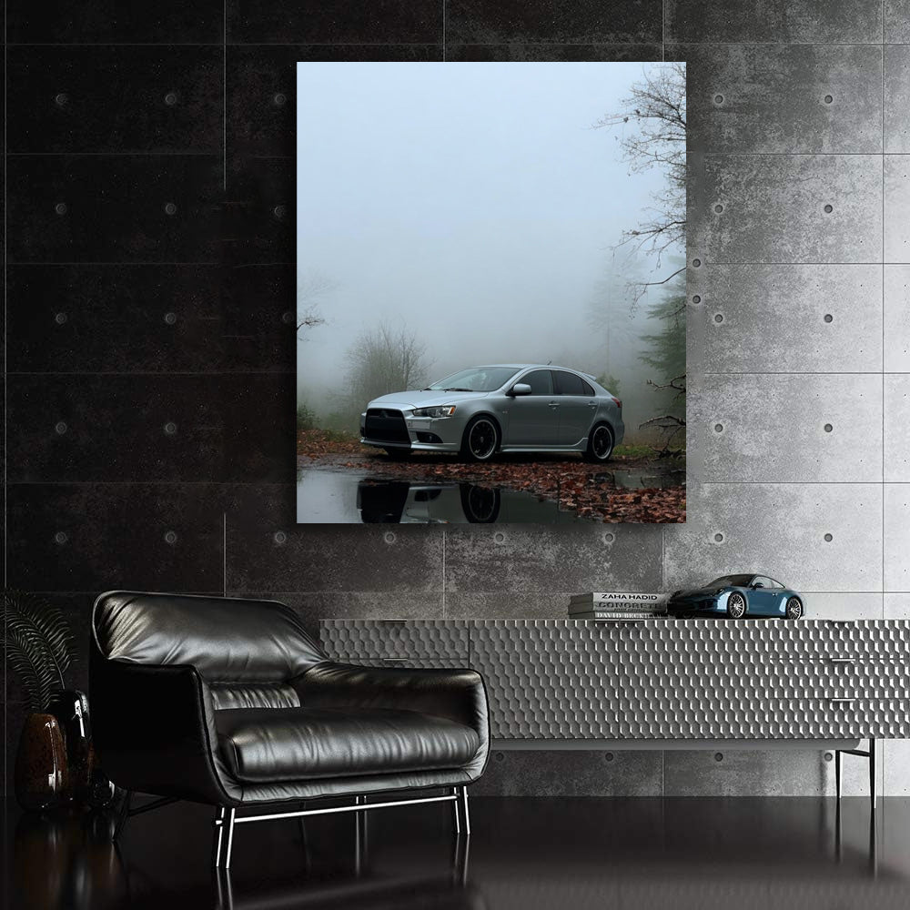Mitsubishi Lancer in Silver Fog - Sleek and Dynamic Drive
