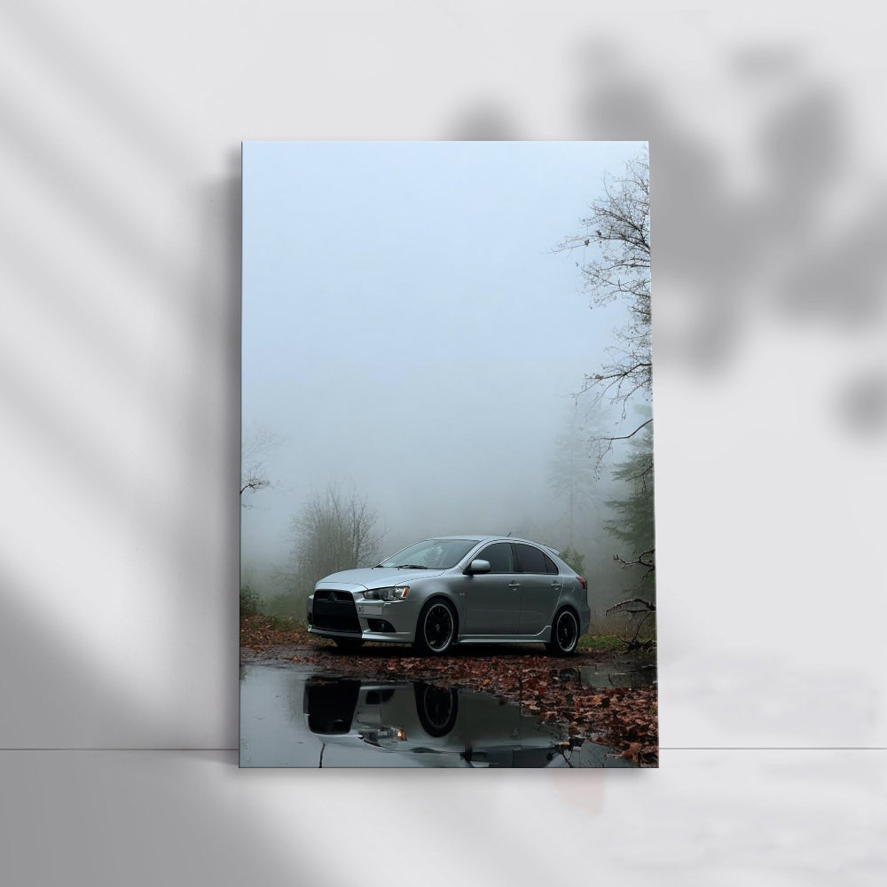 Mitsubishi Lancer in Silver Fog - Sleek and Dynamic Drive