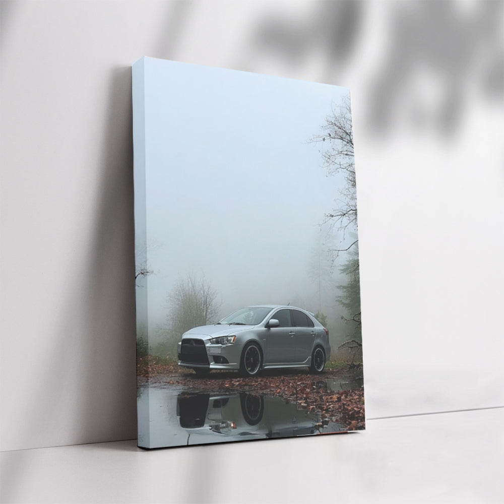 Mitsubishi Lancer in Silver Fog - Sleek and Dynamic Drive