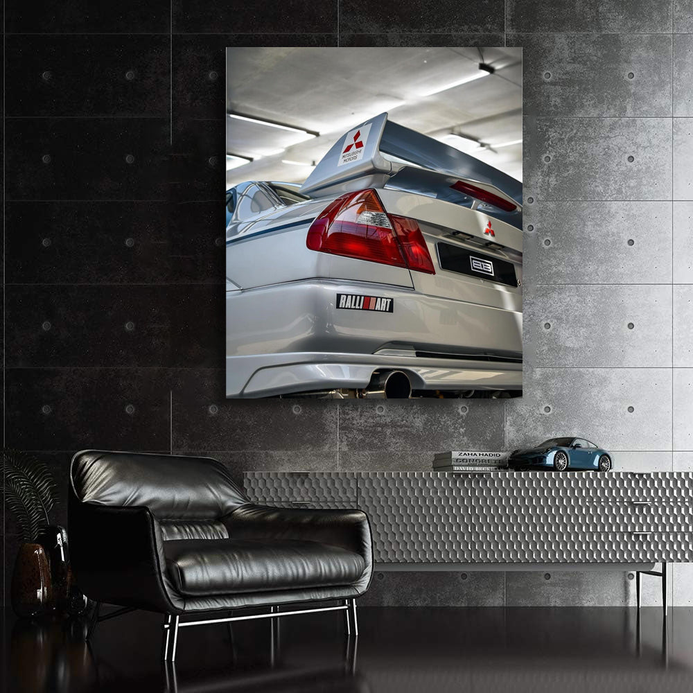 Silver Mitsubishi Lancer Parked - Sleek and Stylish Ride