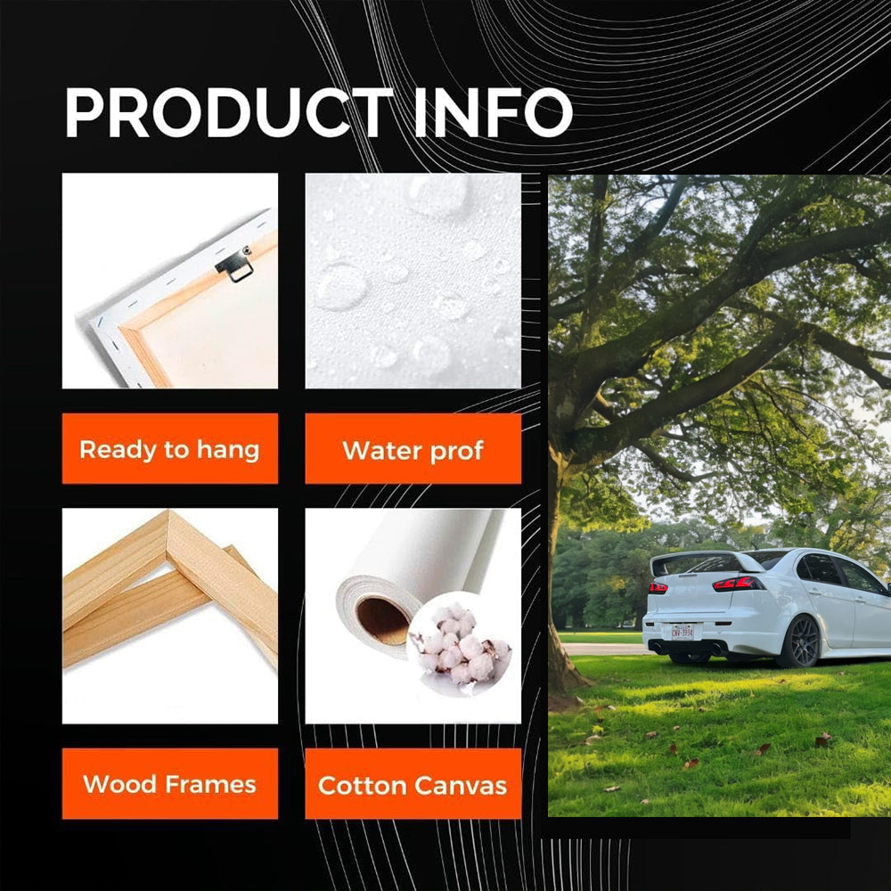 White Mitsubishi Lancer Parked: Elegant Design and Performance