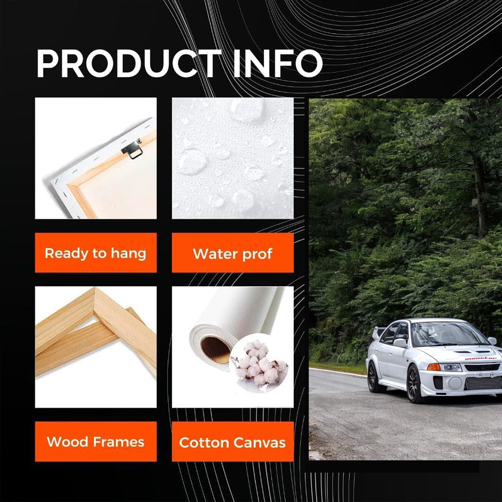 White Mitsubishi Lancer Cruising Road - Sleek and Stylish