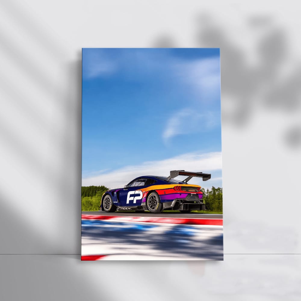 Mustang GT3 Racing on Track - Beast of Speed and Power