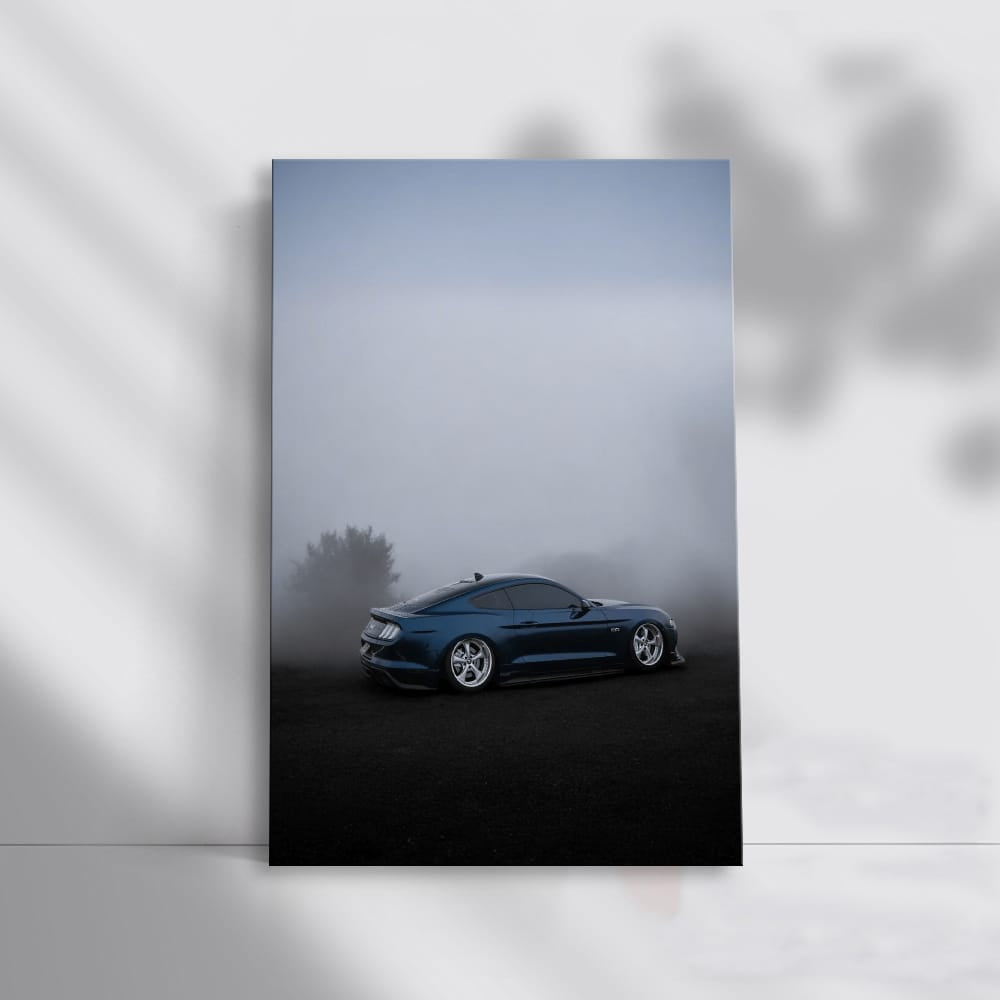 Mustang GT Enshrouded in Fog - Power Meets Elegance