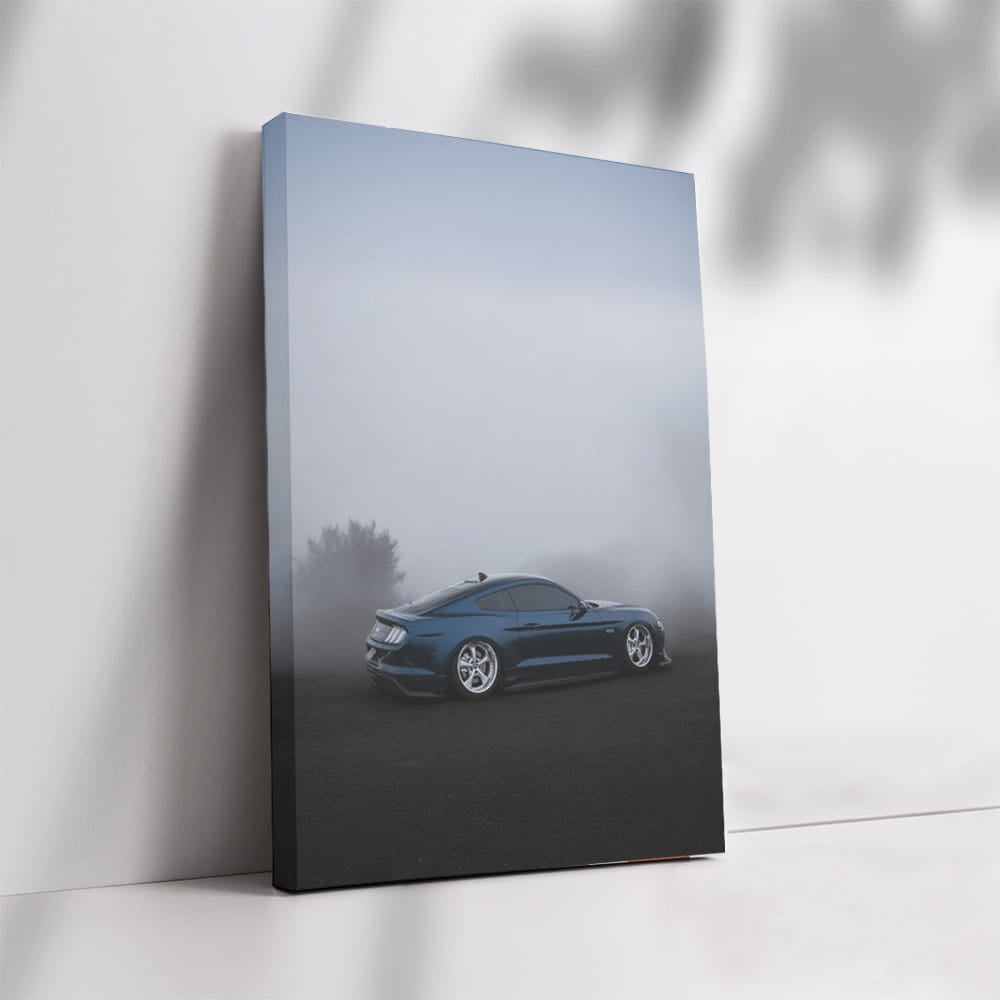 Mustang GT Enshrouded in Fog - Power Meets Elegance
