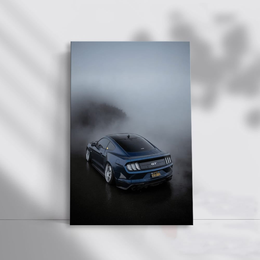 Mustang GT Shrouded in Fog - Power and Elegance