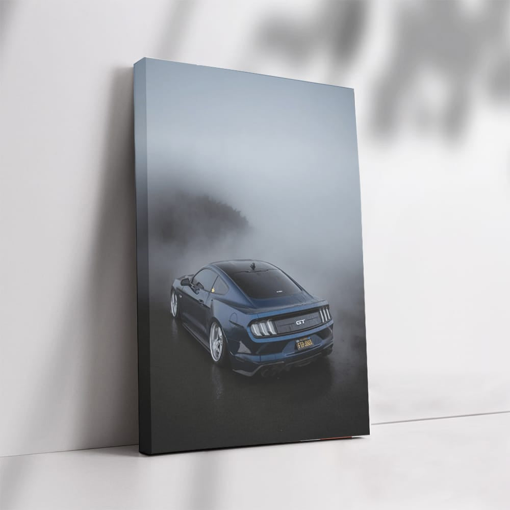 Mustang GT Shrouded in Fog - Power and Elegance