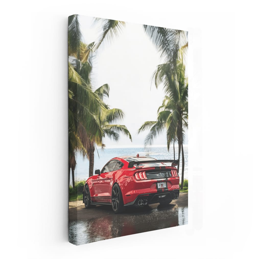 Shelby GT500 Mustang on Beach - Power and Style