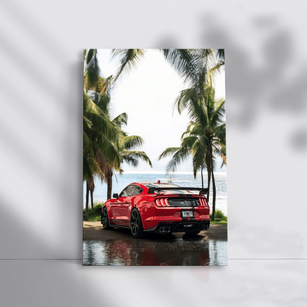 Shelby GT500 Mustang on Beach - Power and Style