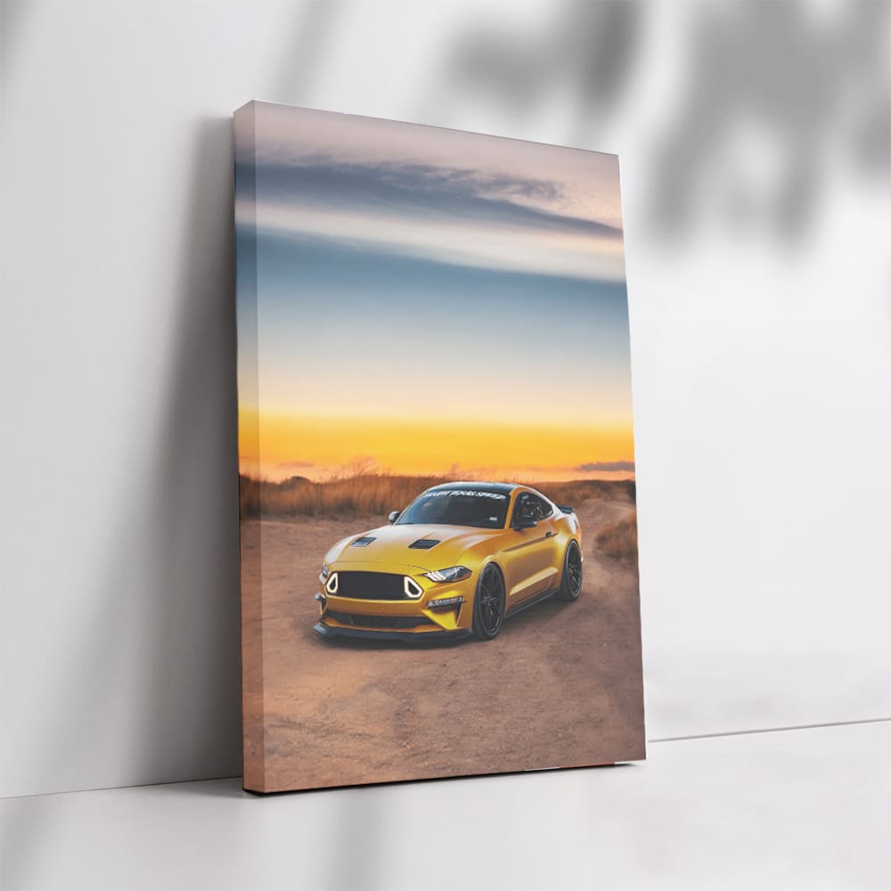 Mustang at Dusk - Timeless Muscle Car Icon