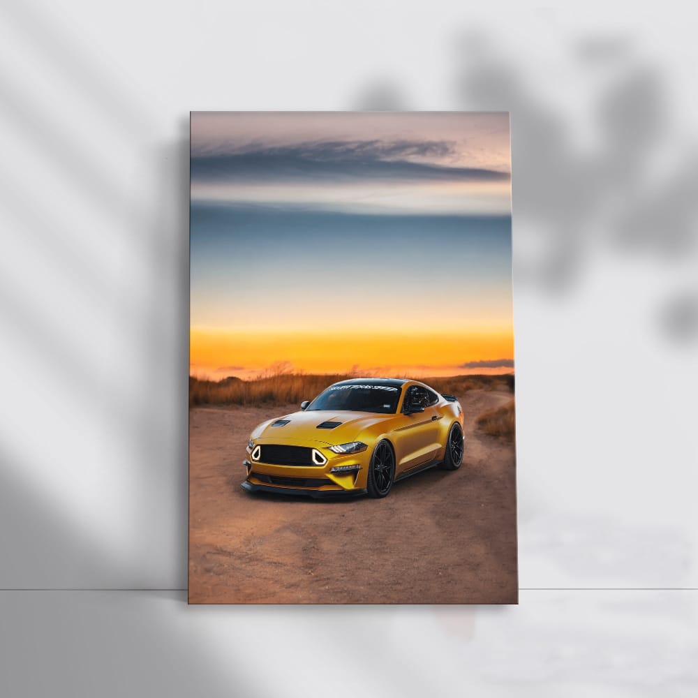 Mustang at Dusk - Timeless Muscle Car Icon