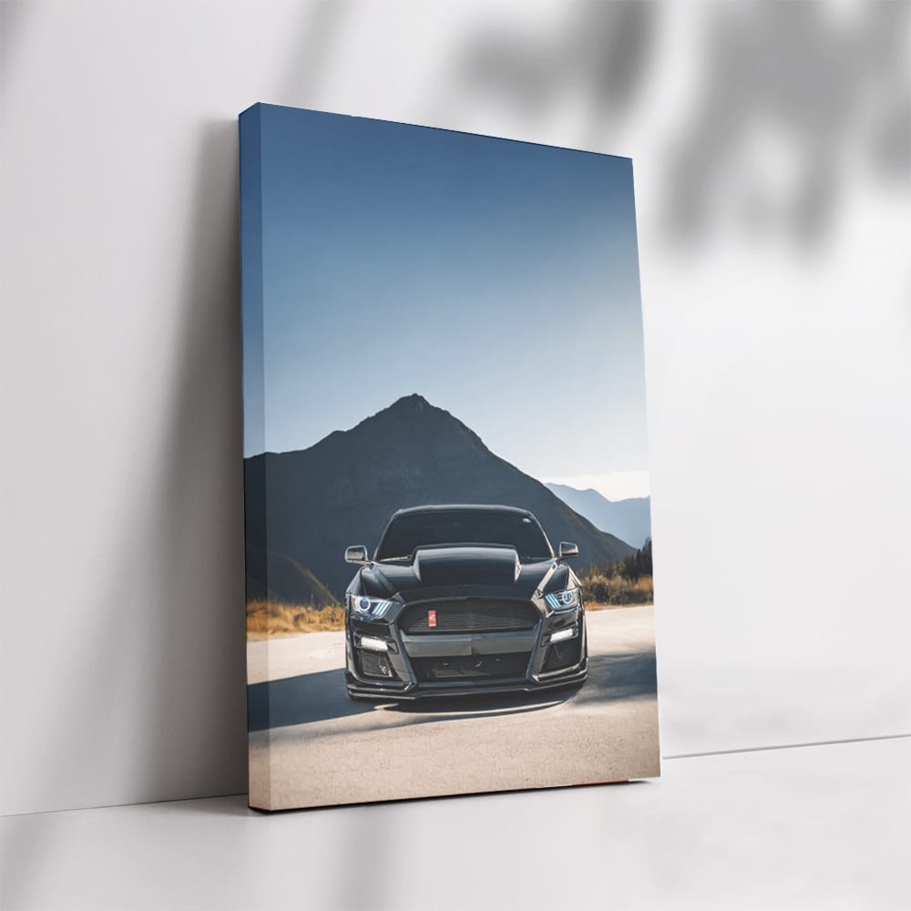 Mustang Roaming High in Mountains - Bold Iconic Ride