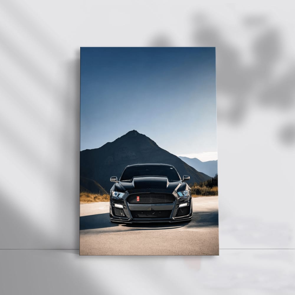 Mustang Roaming High in Mountains - Bold Iconic Ride