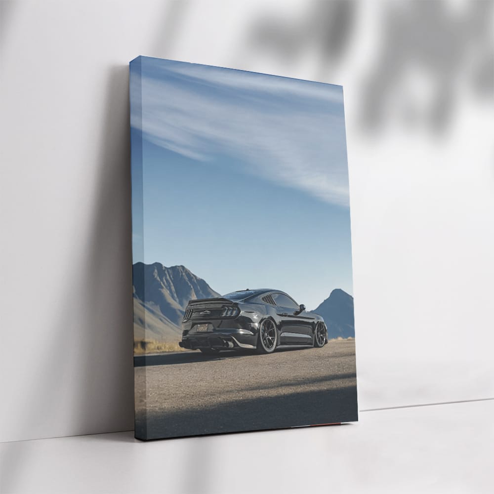 Mustang Roaming Mountains - Bold and Untamed