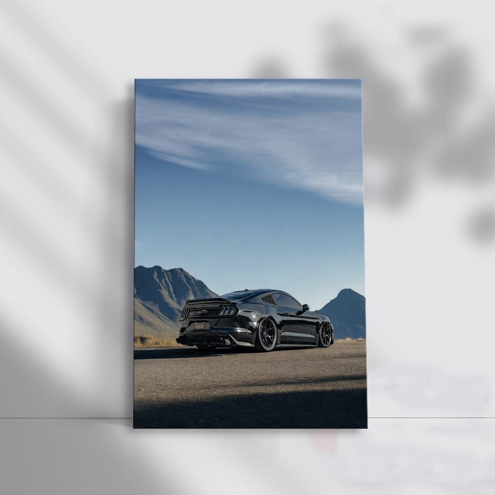 Mustang Roaming Mountains - Bold and Untamed