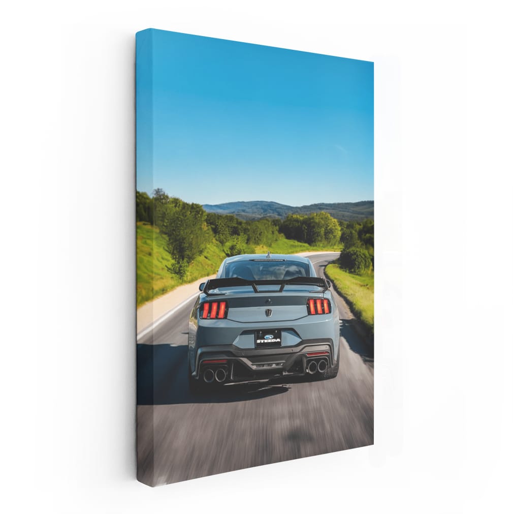 Mustang Cruising Highway - Iconic Speedster in Motion