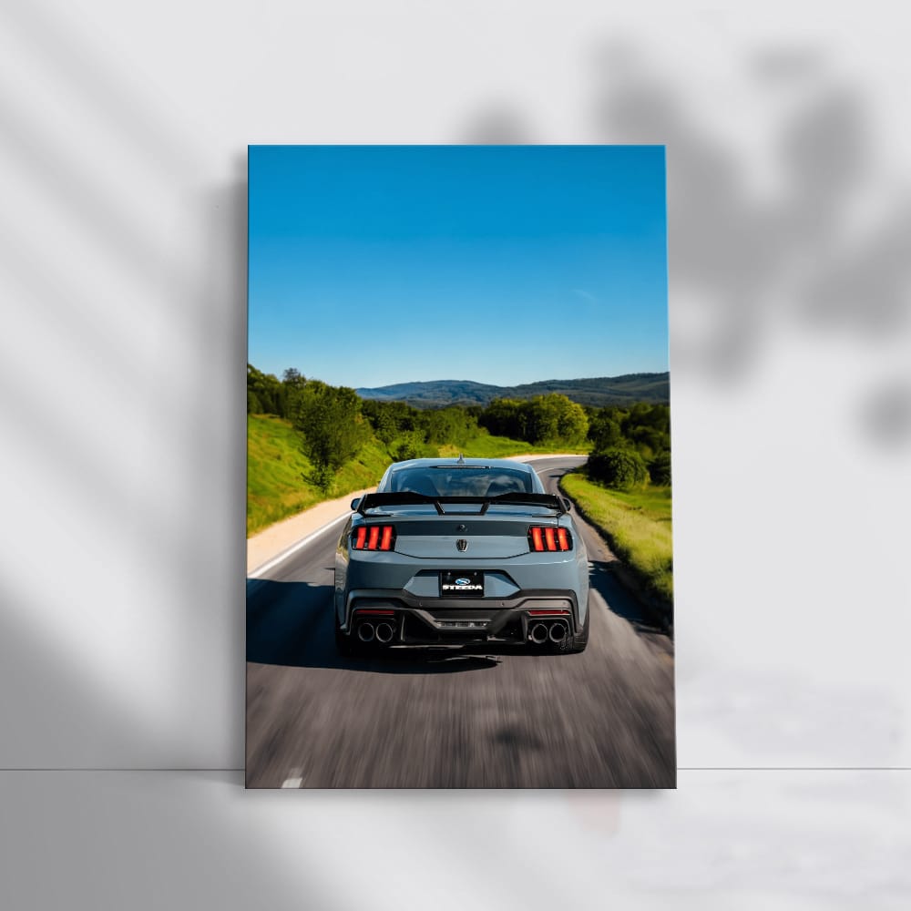 Mustang Cruising Highway - Iconic Speedster in Motion