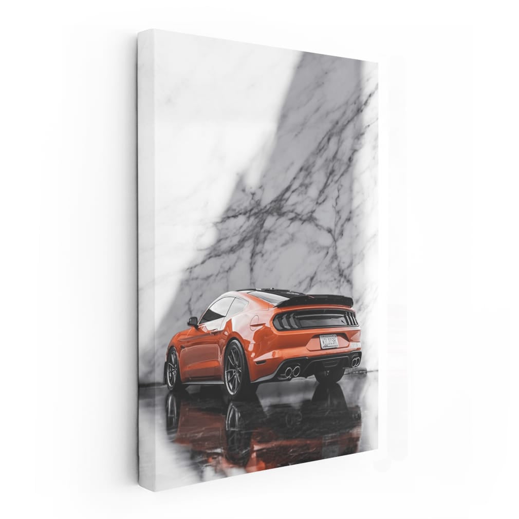 Vibrant Mustang Marble Orange - Speed and Style