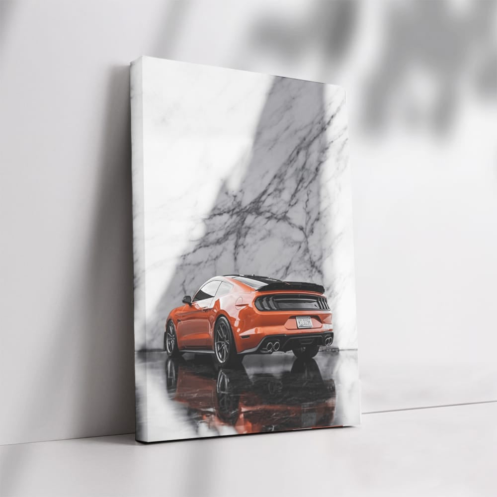 Vibrant Mustang Marble Orange - Speed and Style