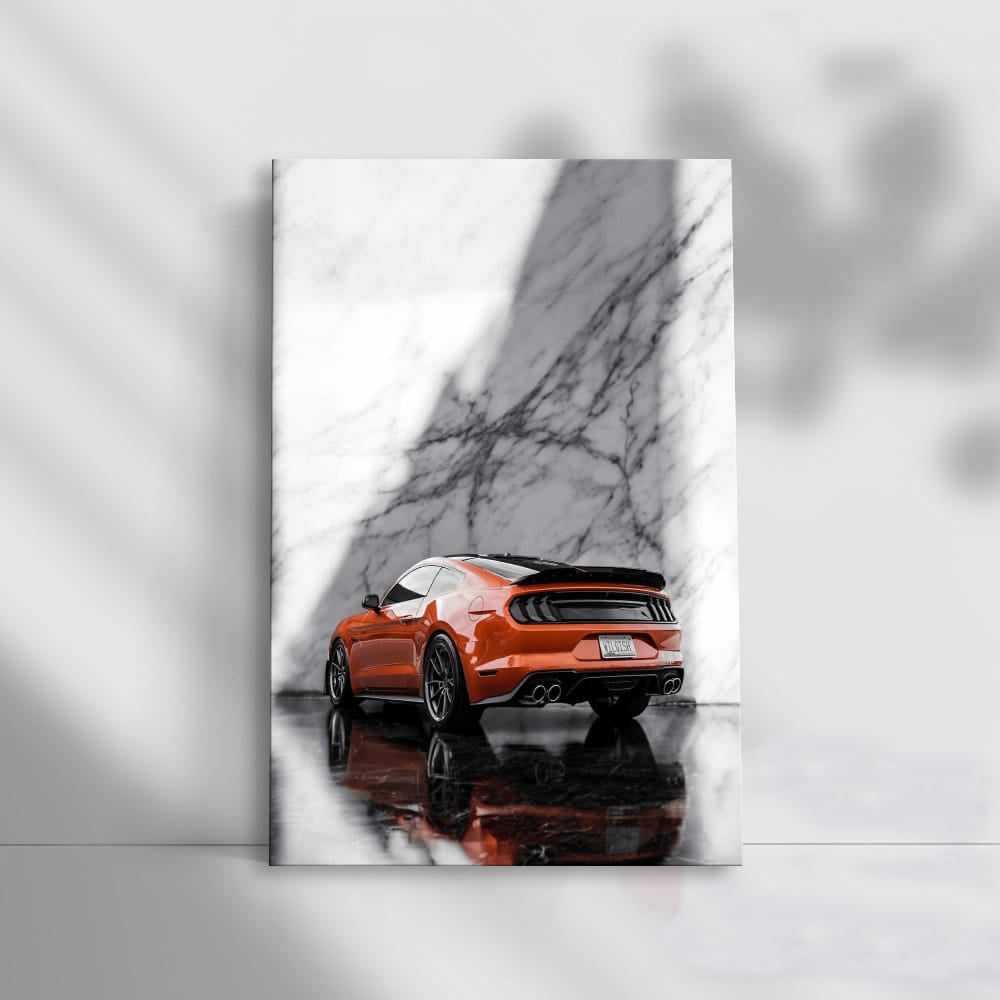 Vibrant Mustang Marble Orange - Speed and Style