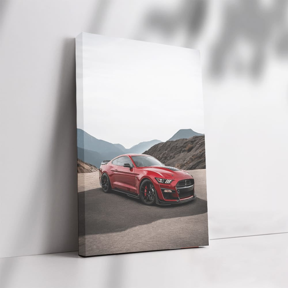 Red Mustang Adventure in Mountains - Bold and Free