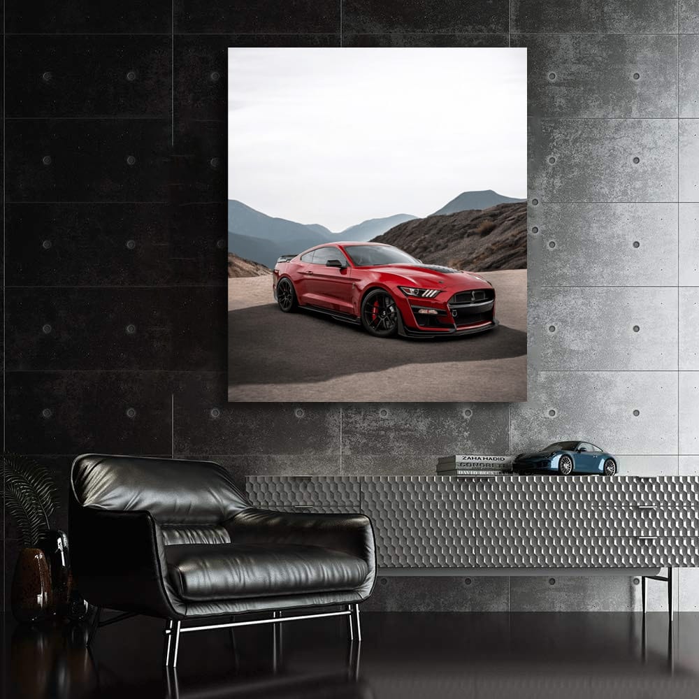 Red Mustang Adventure in Mountains - Bold and Free