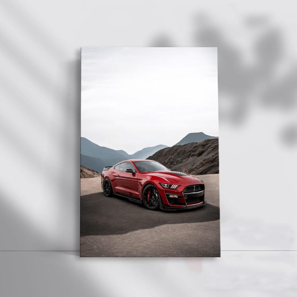 Red Mustang Adventure in Mountains - Bold and Free