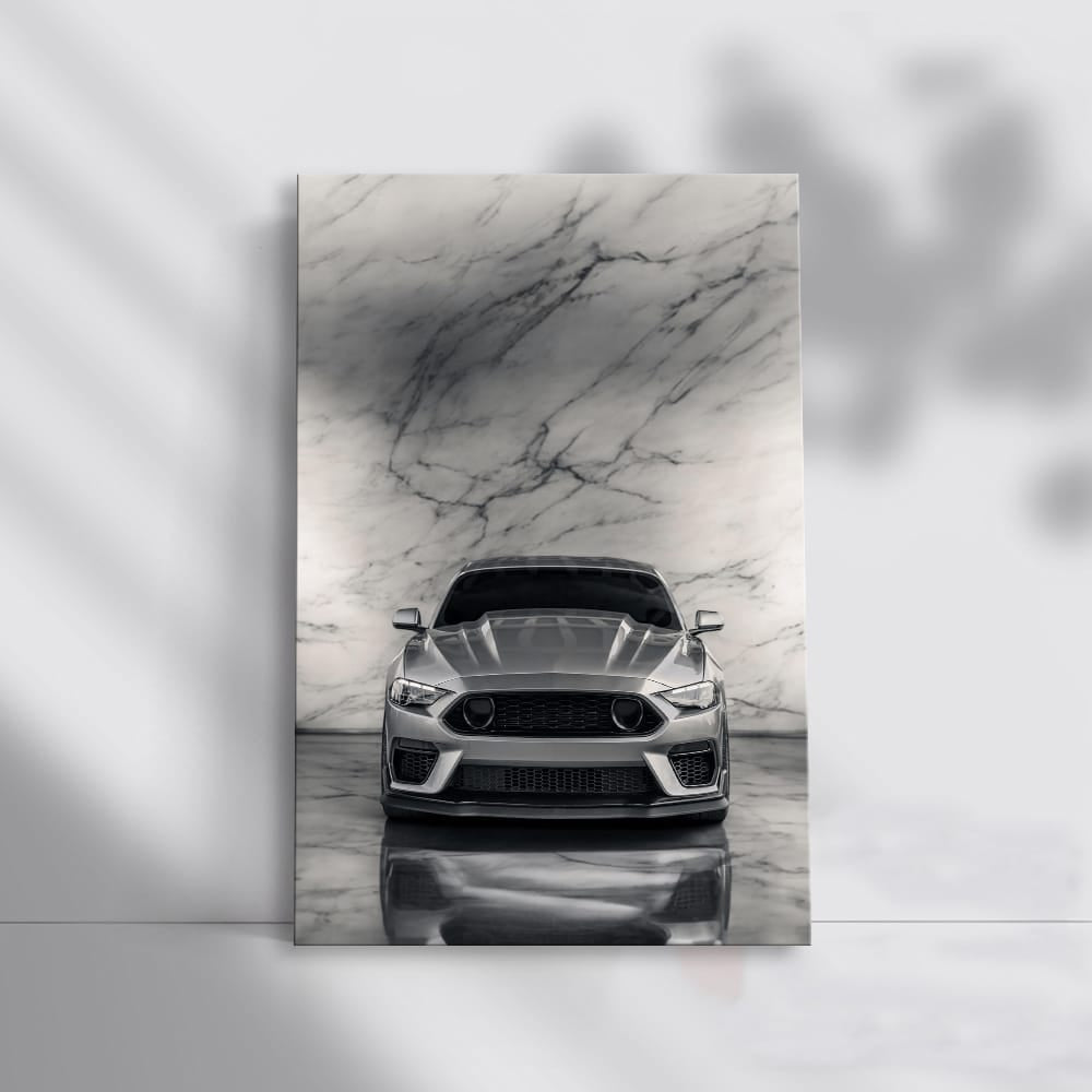 Silver Mustang Marble - Iconic Elegance in Motion
