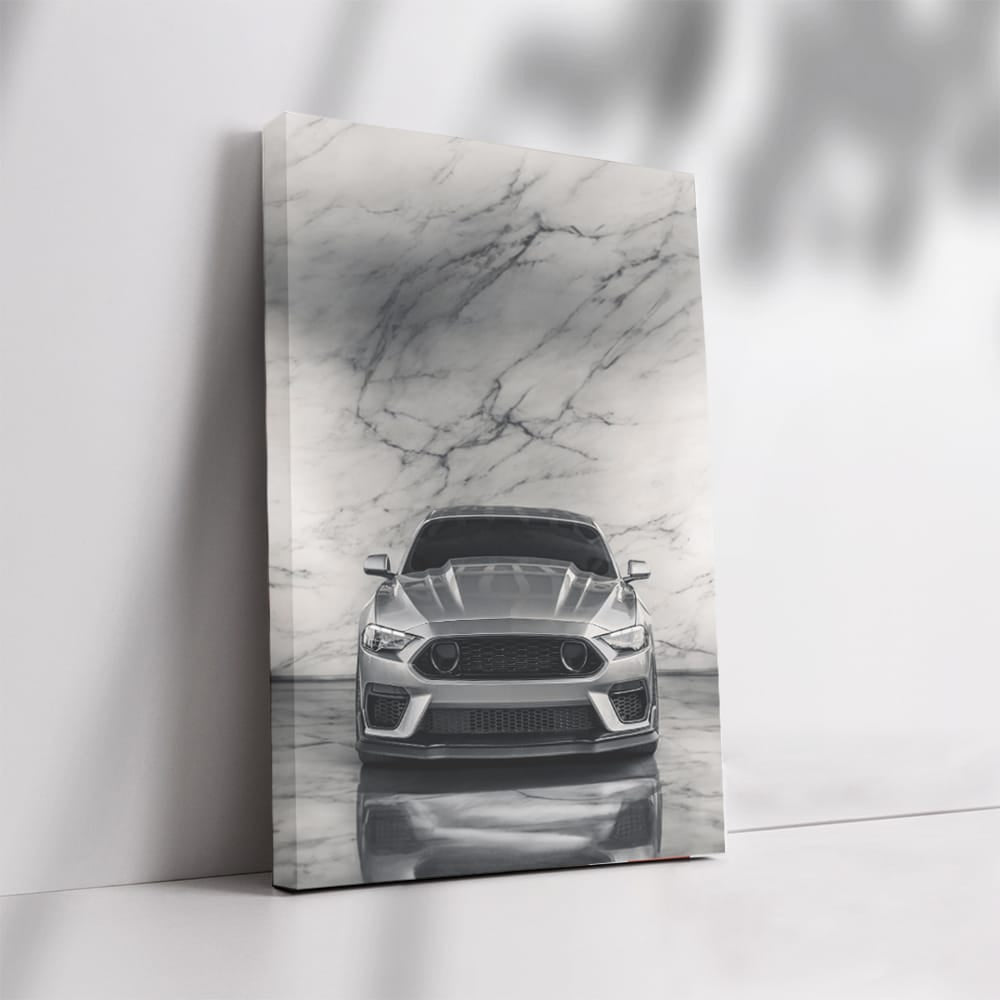 Silver Mustang Marble - Iconic Elegance in Motion
