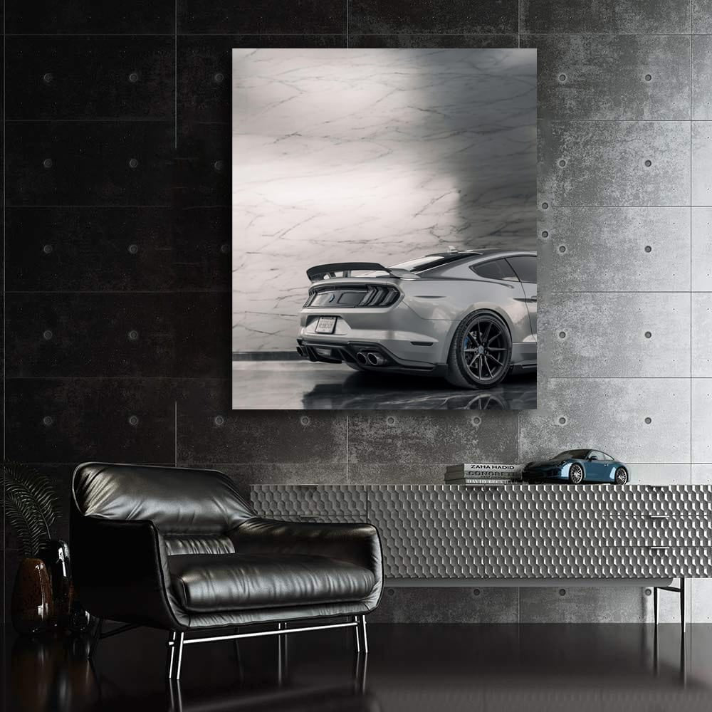 Silver Mustang Marble - Sleek Power on Wheels