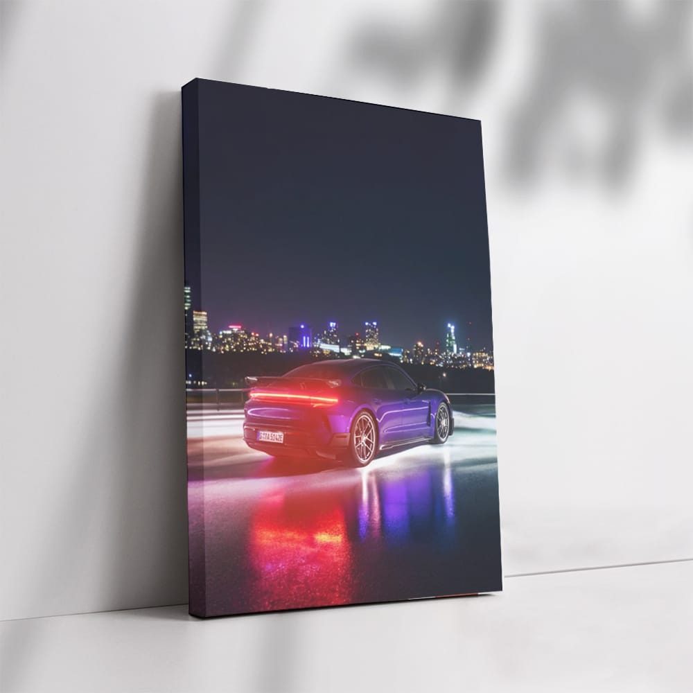 New Porsche Taycan Turbo GT in City Night - Electrifying Thrill