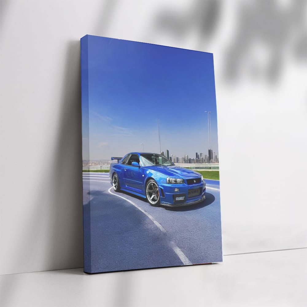 Nissan Skyline GT-R R34 Roaming City Streets - Power Unleashed