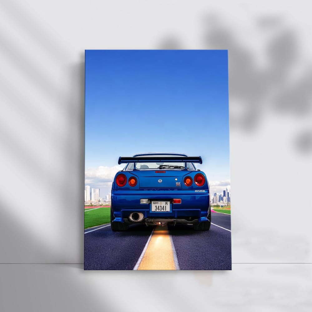 Nissan Skyline GT-R R34 Roaming Urban Streets - Power Unleashed