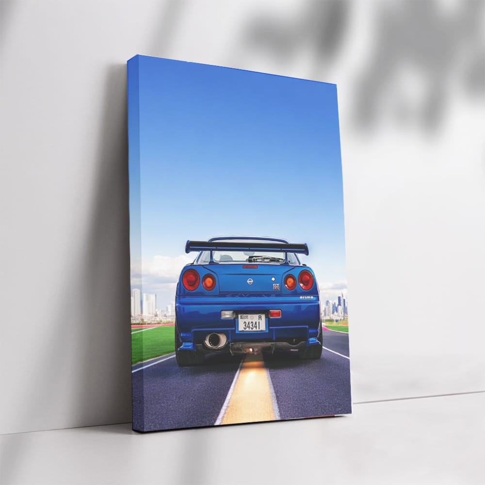 Nissan Skyline GT-R R34 Roaming Urban Streets - Power Unleashed