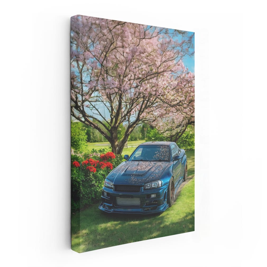 Nissan Skyline GT-R R34 Parked in Garden - Icon of Speed