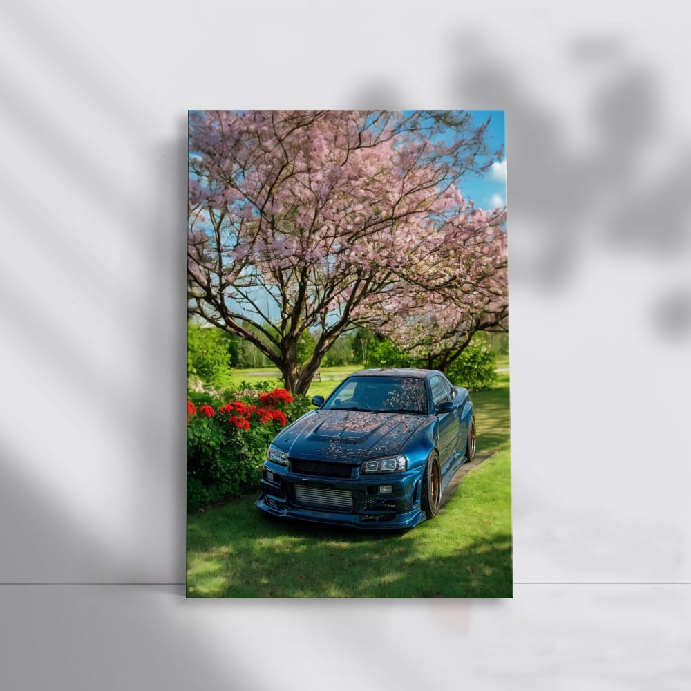 Nissan Skyline GT-R R34 Parked in Garden - Icon of Speed