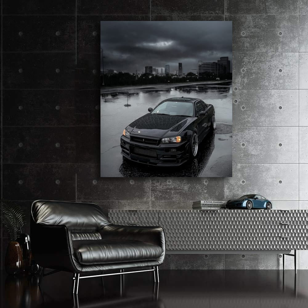 Nissan R34 GT-R Skyline Rainstorm - Iconic Speed Machine