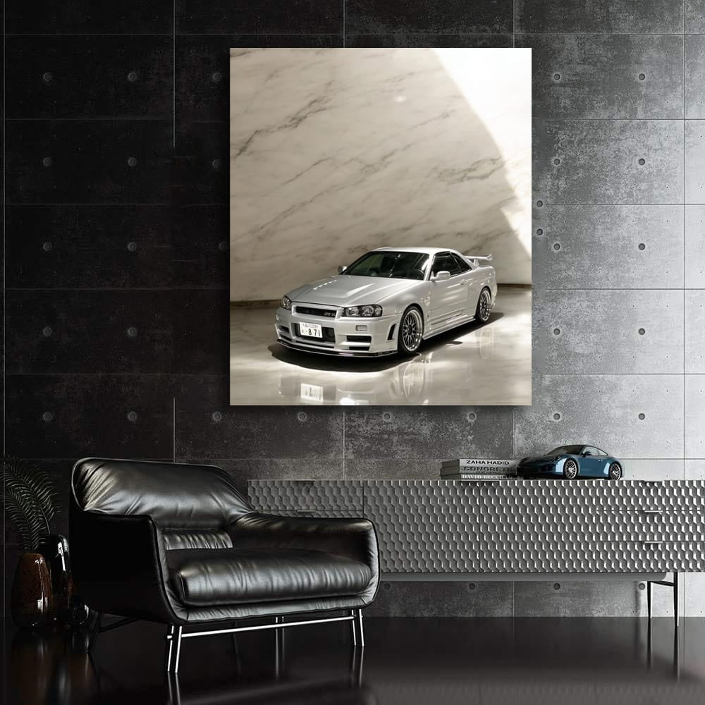 Nissan GT-R R34 Marble Finish - Iconic Performance Legend