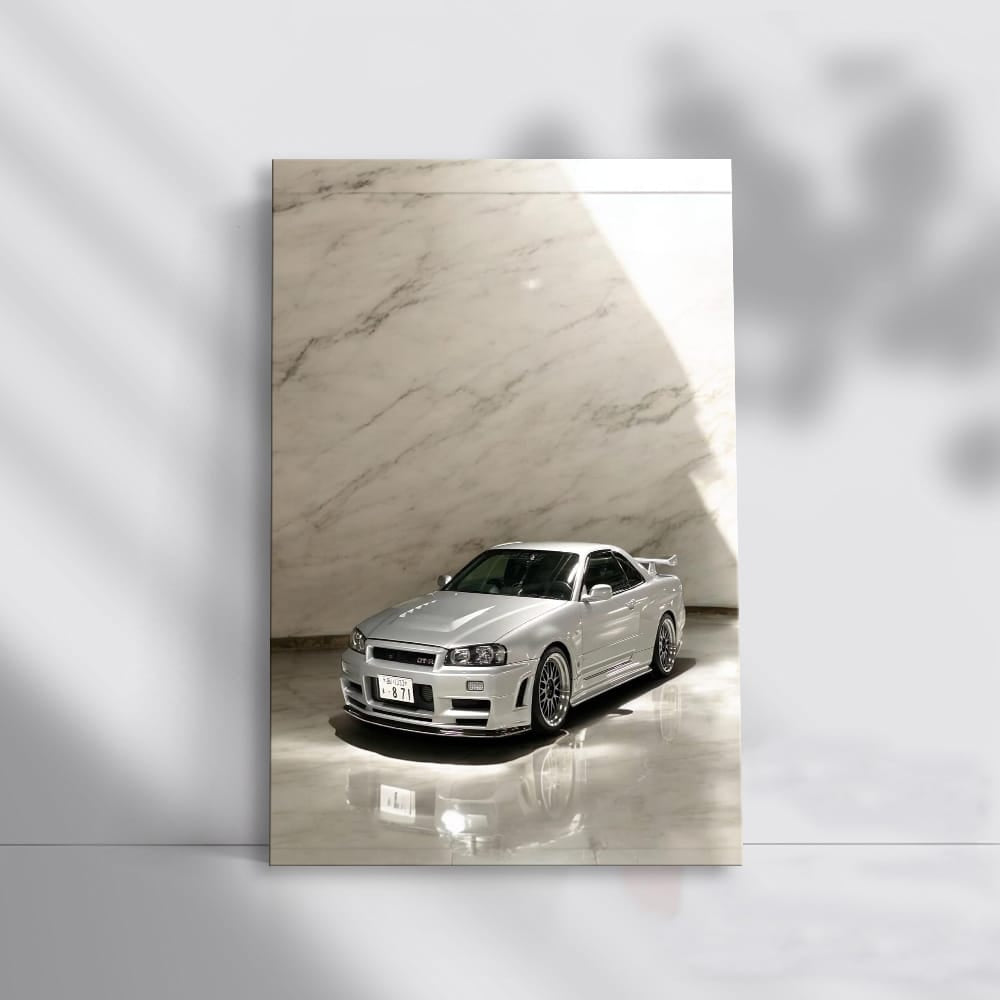 Nissan GT-R R34 Marble Finish - Iconic Performance Legend