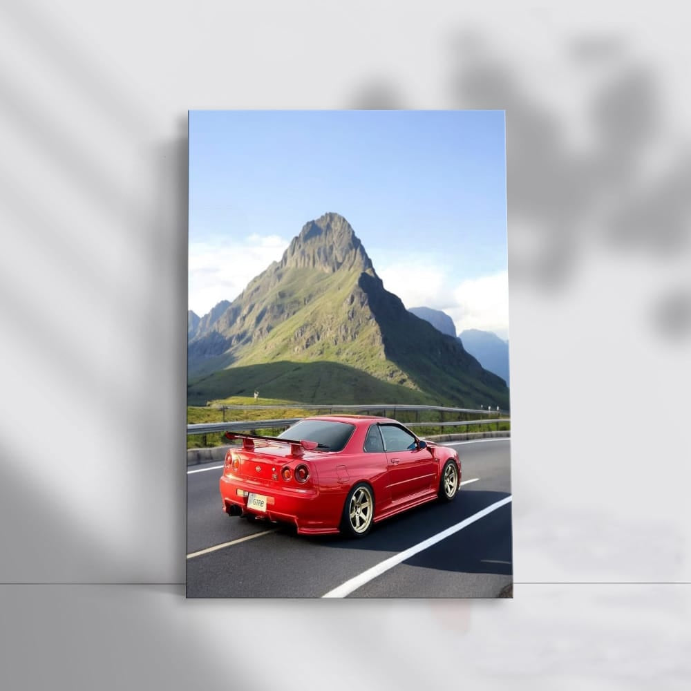 Nissan Skyline GT-R R34 in Mountains - Icon of Speed