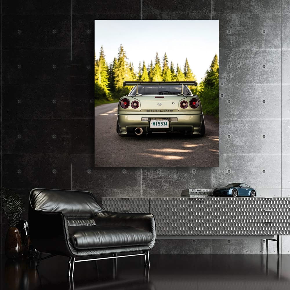 Nissan GT-R R34 Skyline in Nature - Iconic Performance Legend
