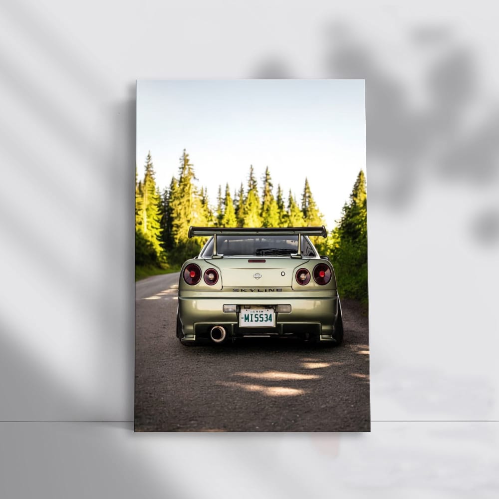 Nissan GT-R R34 Skyline in Nature - Iconic Performance Legend