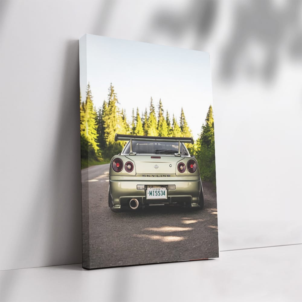 Nissan GT-R R34 Skyline in Nature - Iconic Performance Legend