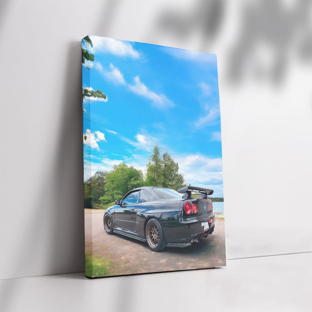 Nissan Skyline GT-R R34 in Nature - Icon of Speed and Style